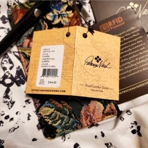 Patricia Nash woven/leather RFID Almeria wallet NWT.